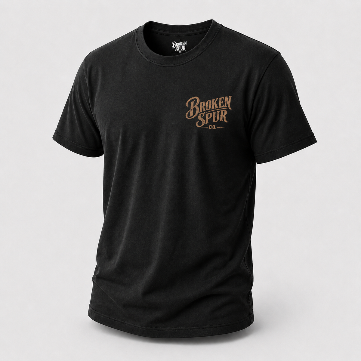 Black Earn It Western Skull T-shirt, front view featuring a weathered Western skull badge and Watch Learn Earn It message